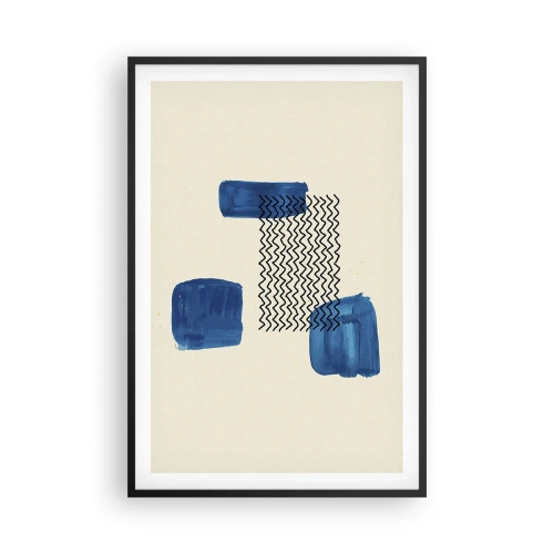 Plakát v černém rámu - Abstraktní kvarteto - 61x91 cm