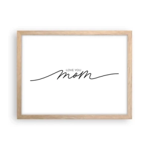 Plakát v rámu světlý dub - Velké emoce - 40x30 cm