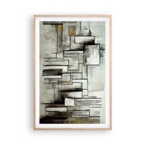 Plakát v rámu světlý dub - Síla jednoduchosti - 61x91 cm