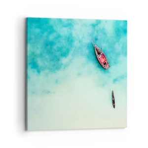 Obraz na plátně - Protože na plážích Zanzibaru, když je přebytek vody… - 70x70 cm