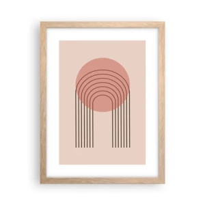 Plakát v rámu světlý dub - Neodolatelná přitažlivost - 30x40 cm