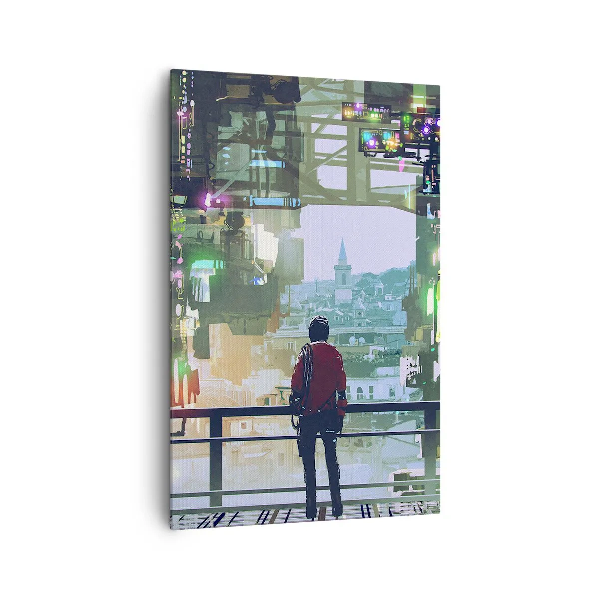 Obraz na plátně - Dva světy - 80x120 cm