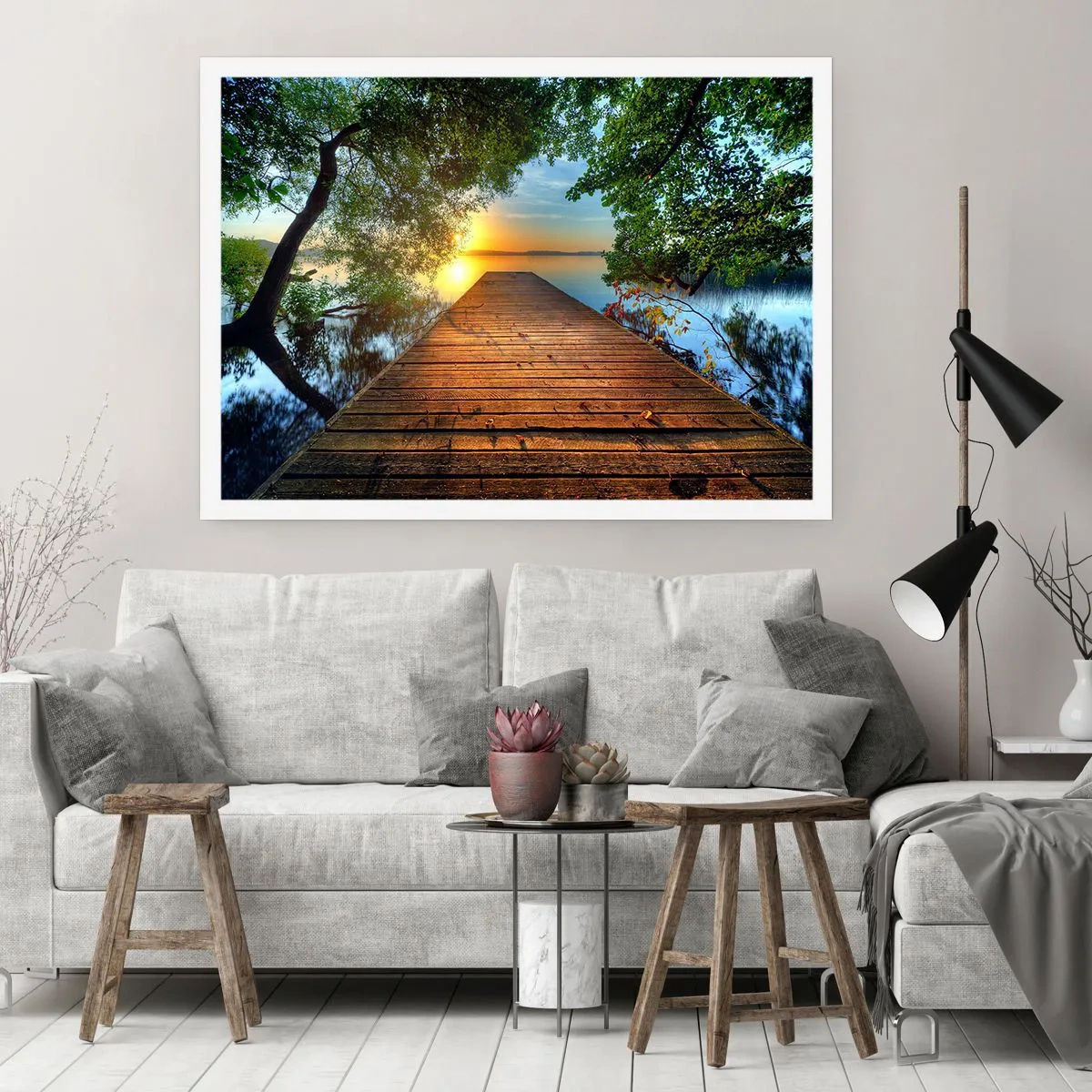 Plakát - Nespěchej, posaď se - 100x70 cm