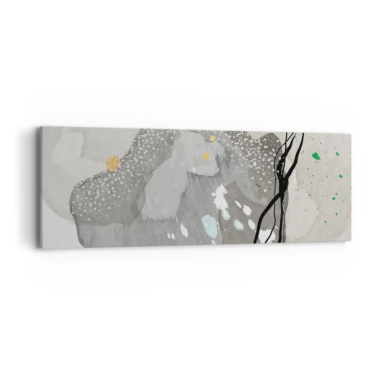 Obraz na plátně - Organická kompozice - 90x30 cm