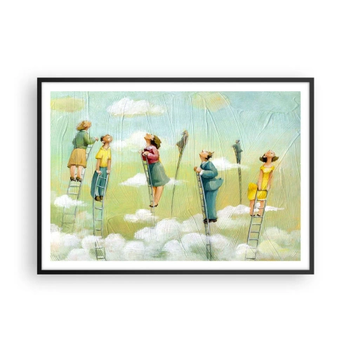 Plakát v černém rámu - Za svým snem - 100x70 cm