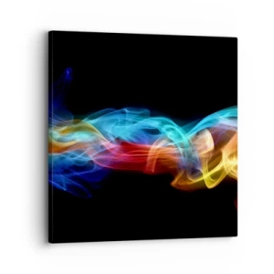 Obraz na plátně - Duhový tanec mlhy - 30x30 cm