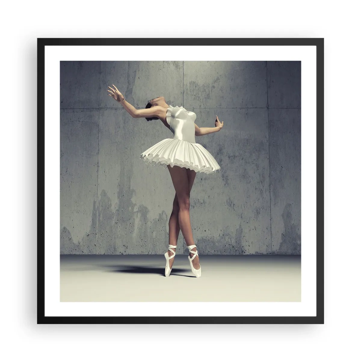 Plakát v černém rámu - Lehce jako pták - 60x60 cm