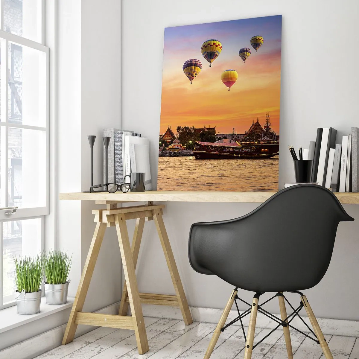 Obraz na skle - Zde se rodí básně - 50x70 cm