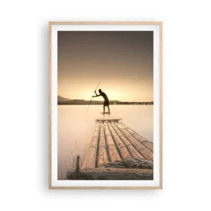 Plakát v rámu světlý dub - Před odpočinkem - 61x91 cm
