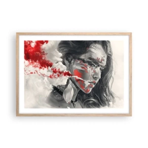 Plakát v rámu světlý dub - Ve spárech absurdity - 70x50 cm