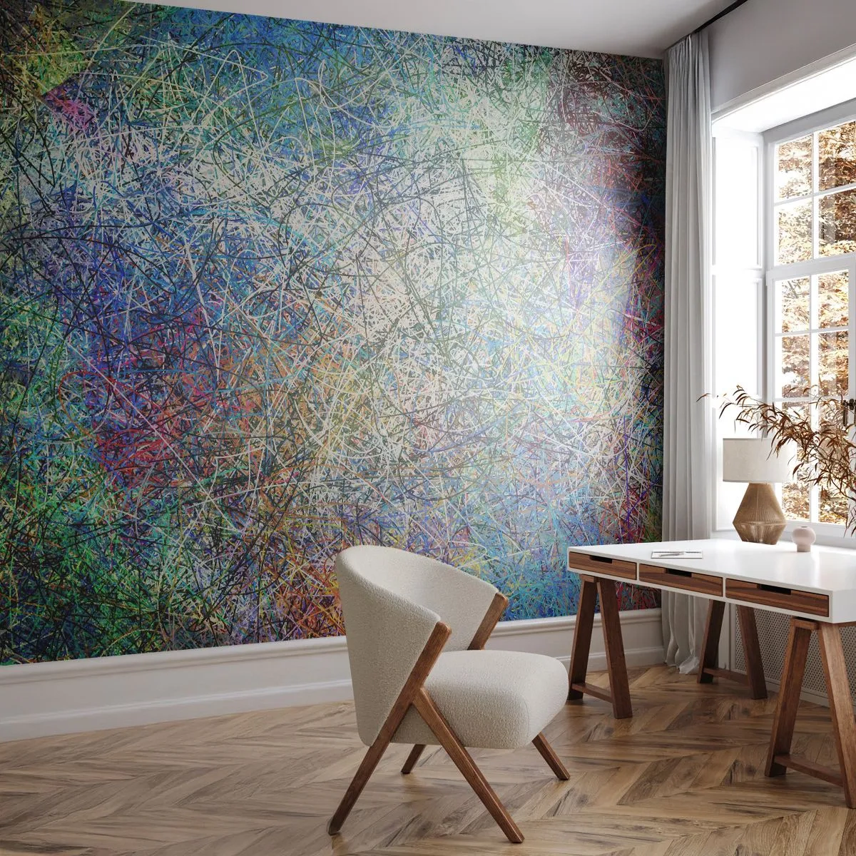 Fototapeta Samolepicí Deluxe Sticker - To není tak jednoduché - Abstrakce, Kus, Moderní vzor - 250x175 cm