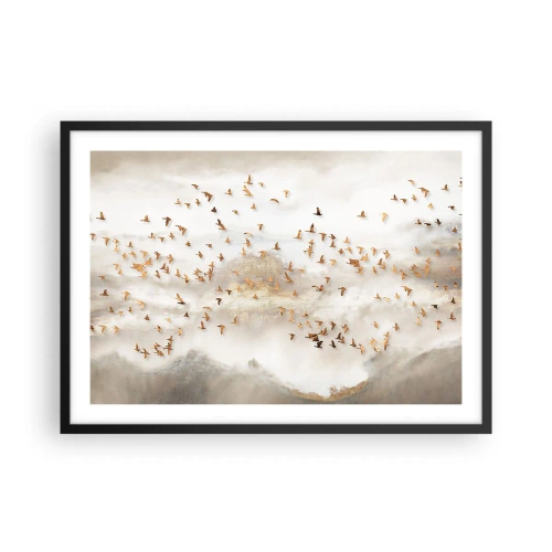 Plakát v černém rámu - Je čas… - 70x50 cm