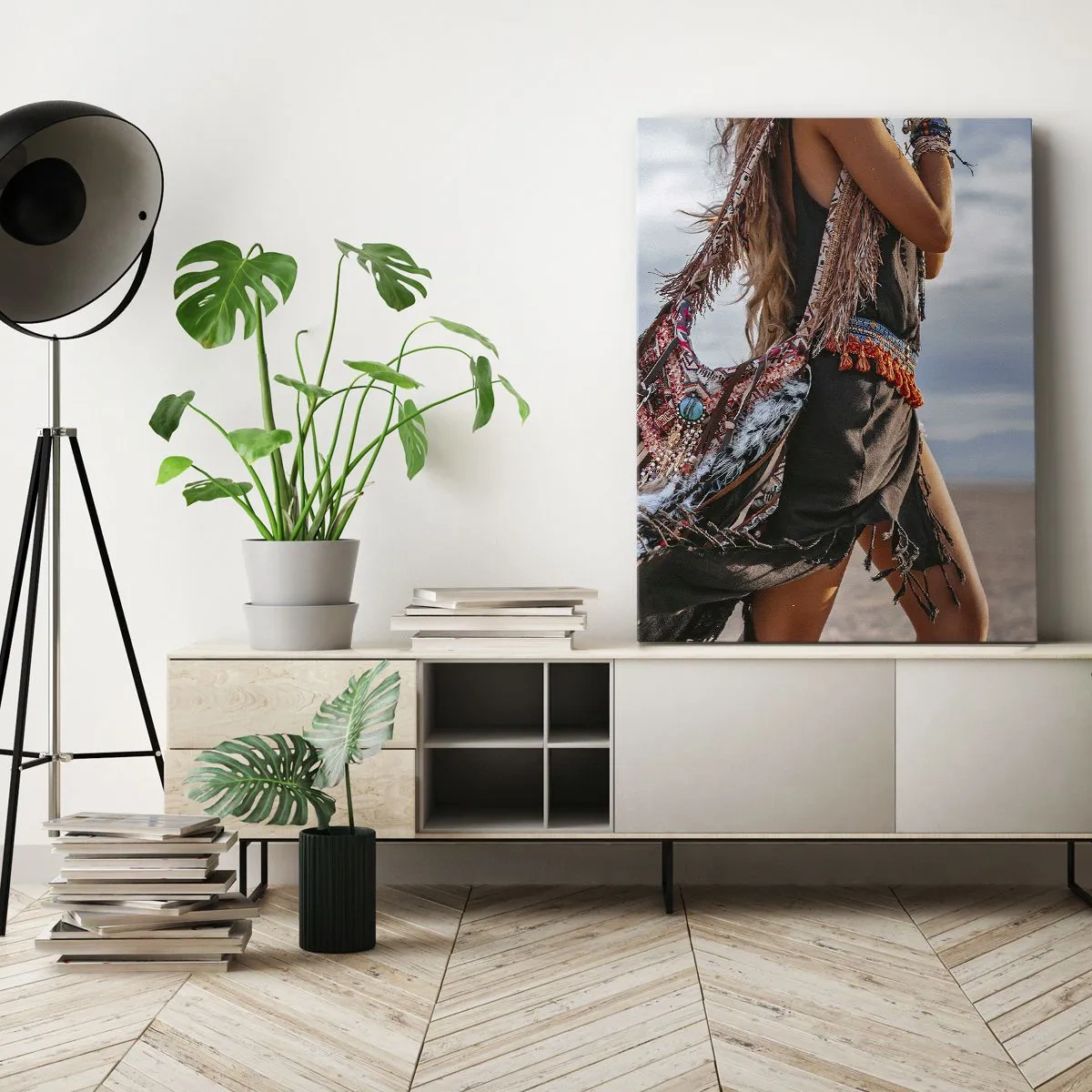 Obraz na plátně - Šamanovo děvče - 65x120 cm