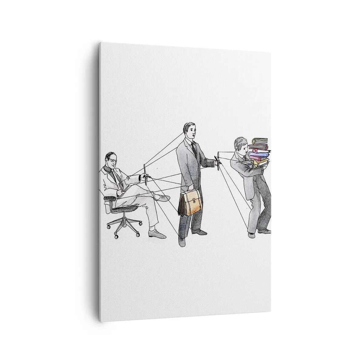 Obraz na plátně - Každý má svého pána - 70x100 cm