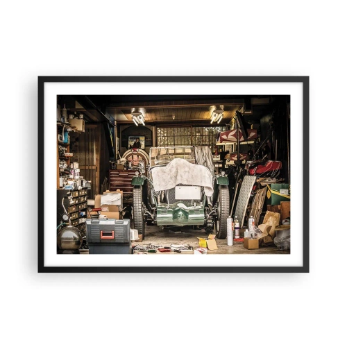 Plakát v černém rámu - Zpět do minulosti - 70x50 cm