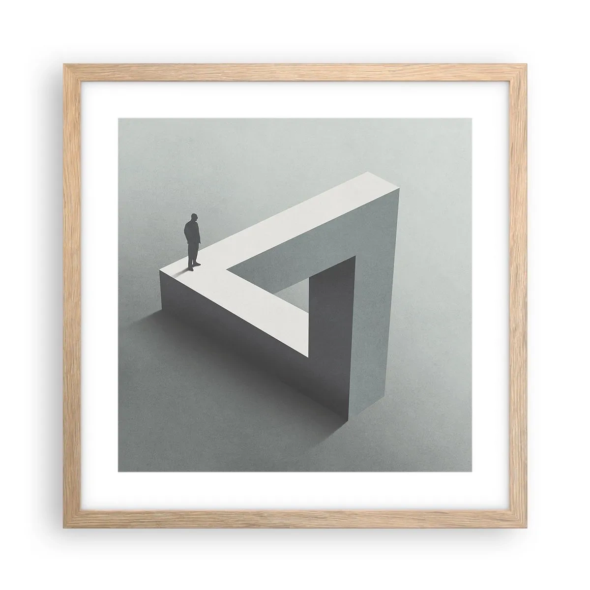 Plakát v rámu světlý dub - A přece je to možné - 40x40 cm