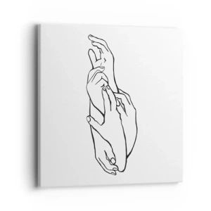 Obraz na plátně - Dobrý dotek - 40x40 cm