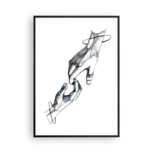 Plakát v černém rámu - Dobré gesto - 70x100 cm