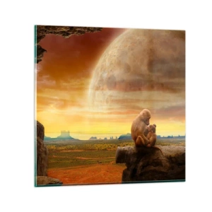 Obraz na skle - Láska je všude stejná - 70x70 cm