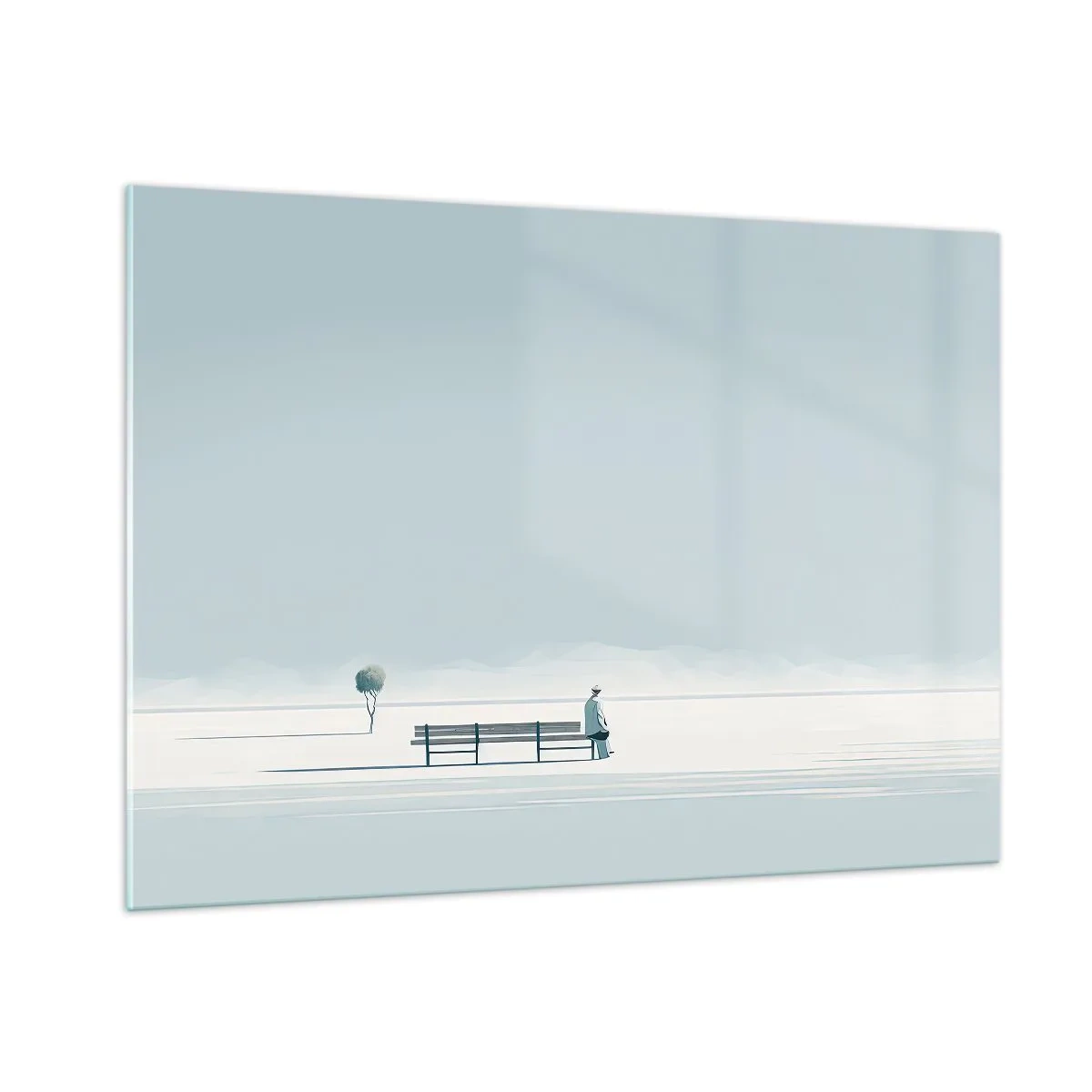 Obraz na skle - Ano, čekám. - 100x70 cm