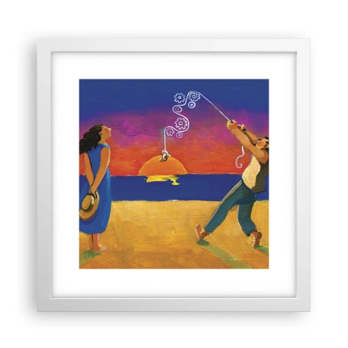 Plakát v bílém rámu - Více než hvězda z nebe - 30x30 cm