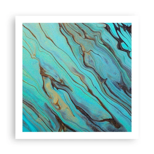 Plakát - Tyrkysový příliv - 60x60 cm