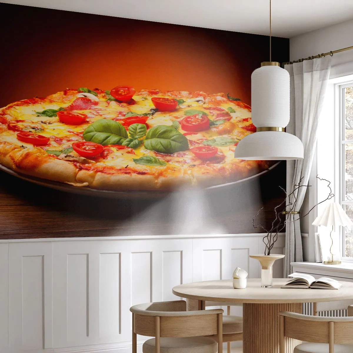 Fototapeta Samolepicí Deluxe Sticker - Mamma mia! - Gastronomie, Pizza, Itálie - 250x175 cm