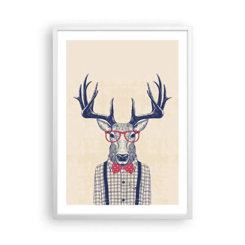 Plakát v bílém rámu - Zábavná extravagance - 50x70 cm