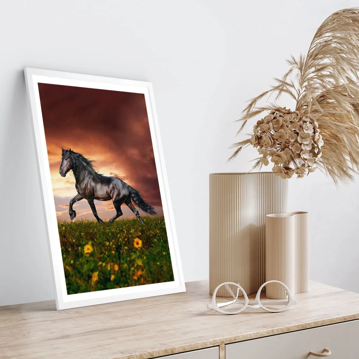 Plakát v bílém rámu - Černý kníže - 61x91 cm