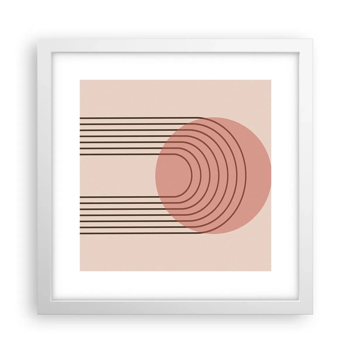 Plakát v bílém rámu - Neodolatelná přitažlivost - 30x30 cm