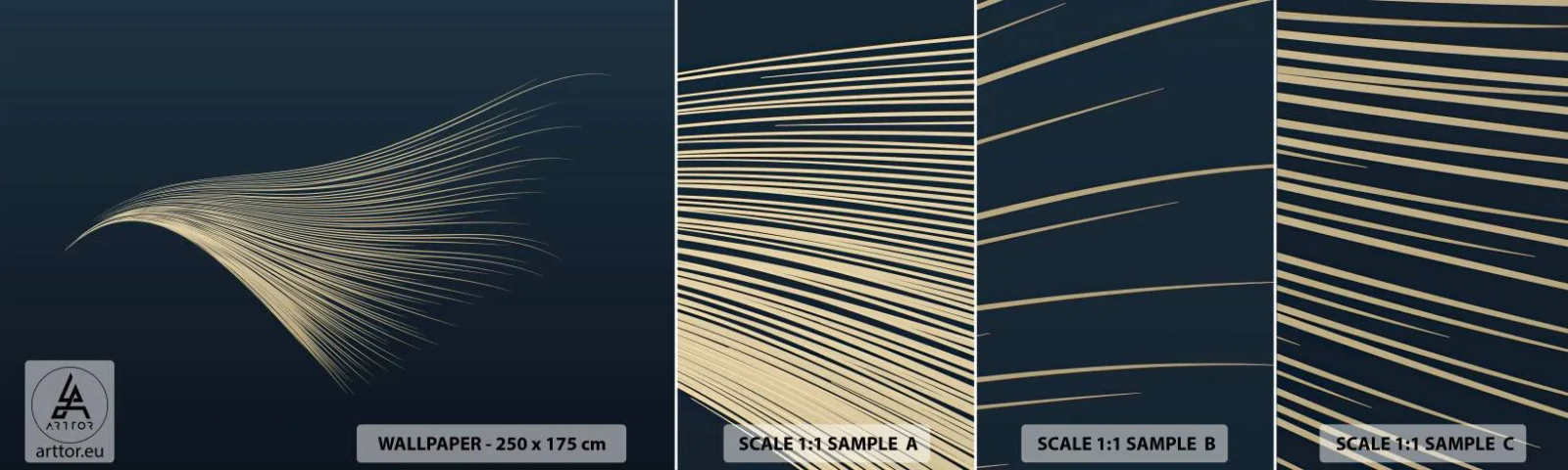 Fototapeta Vzorek Standard Eco - Jako andělské vlasy - Abstrakce, Kus, Grafika - 100x30 cm