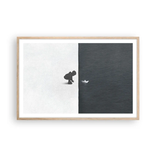 Plakát v rámu světlý dub - Velká výprava - 91x61 cm