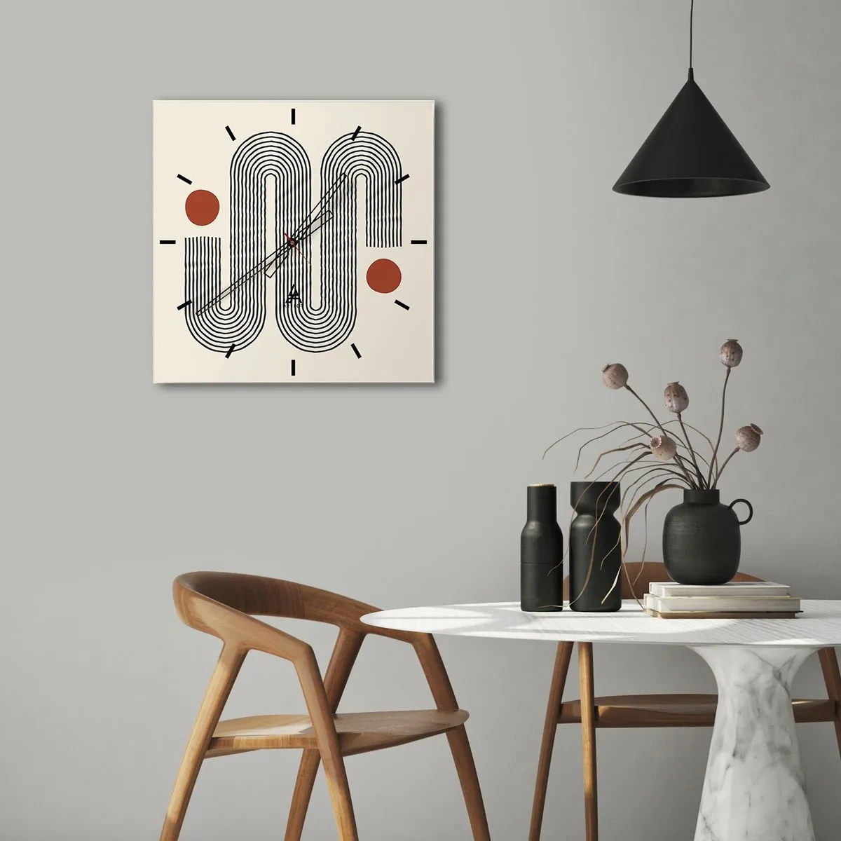 Nástěnné hodiny - Od začátku do konce - 40x40 cm