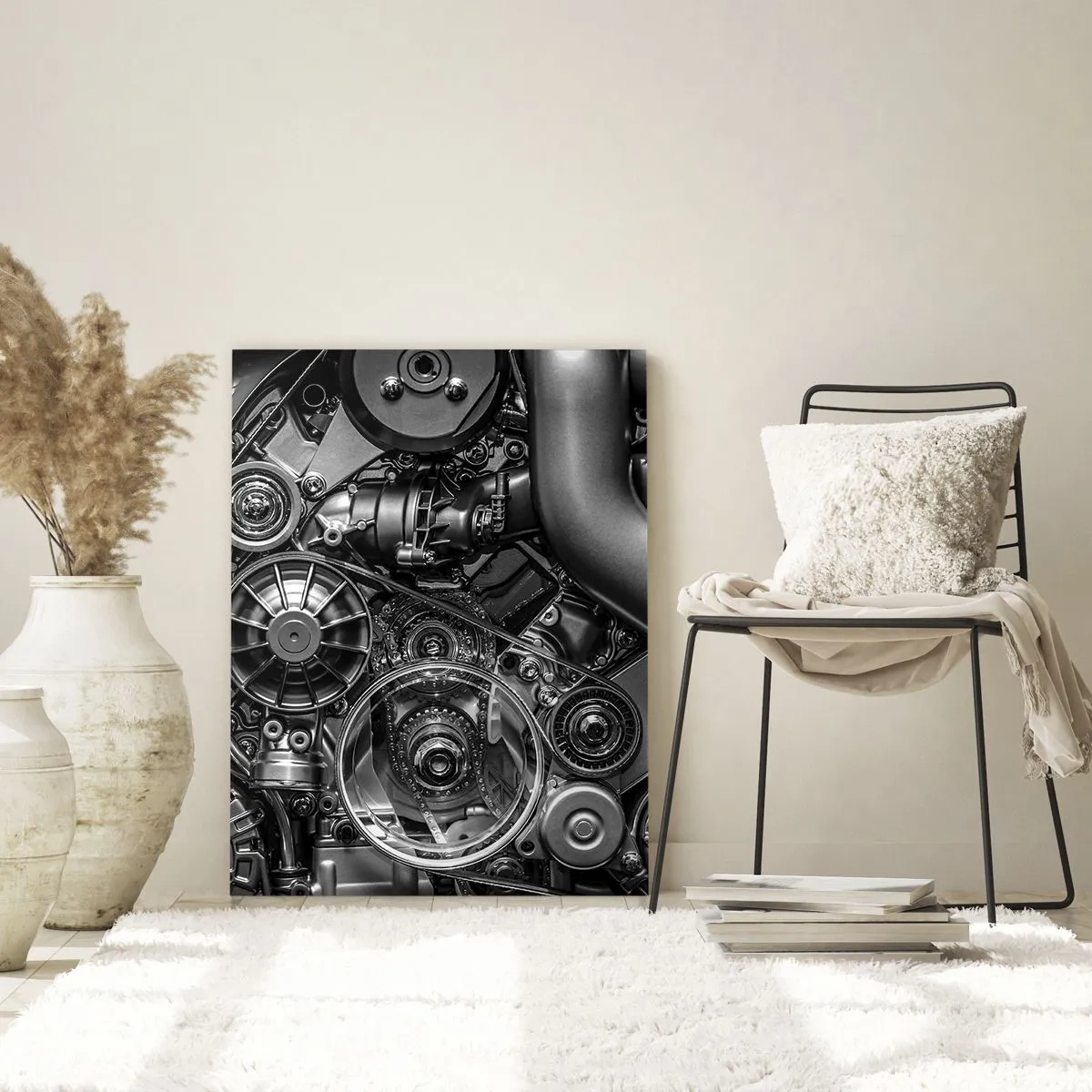 Obraz na skle - Poezie mechaniky - 70x100 cm
