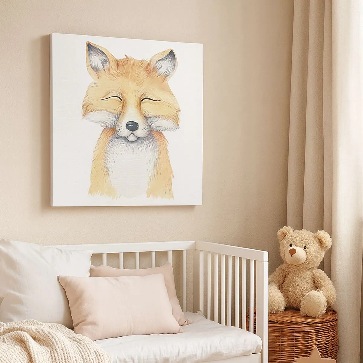 Obraz na plátně - Liščí rozladěnost - 30x30 cm