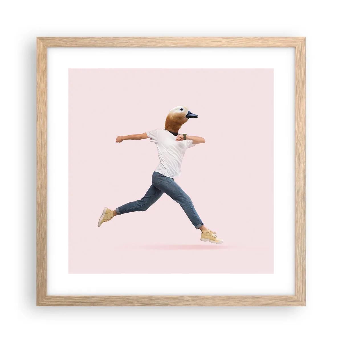 Plakát v rámu světlý dub - Špetka absurdity - 40x40 cm