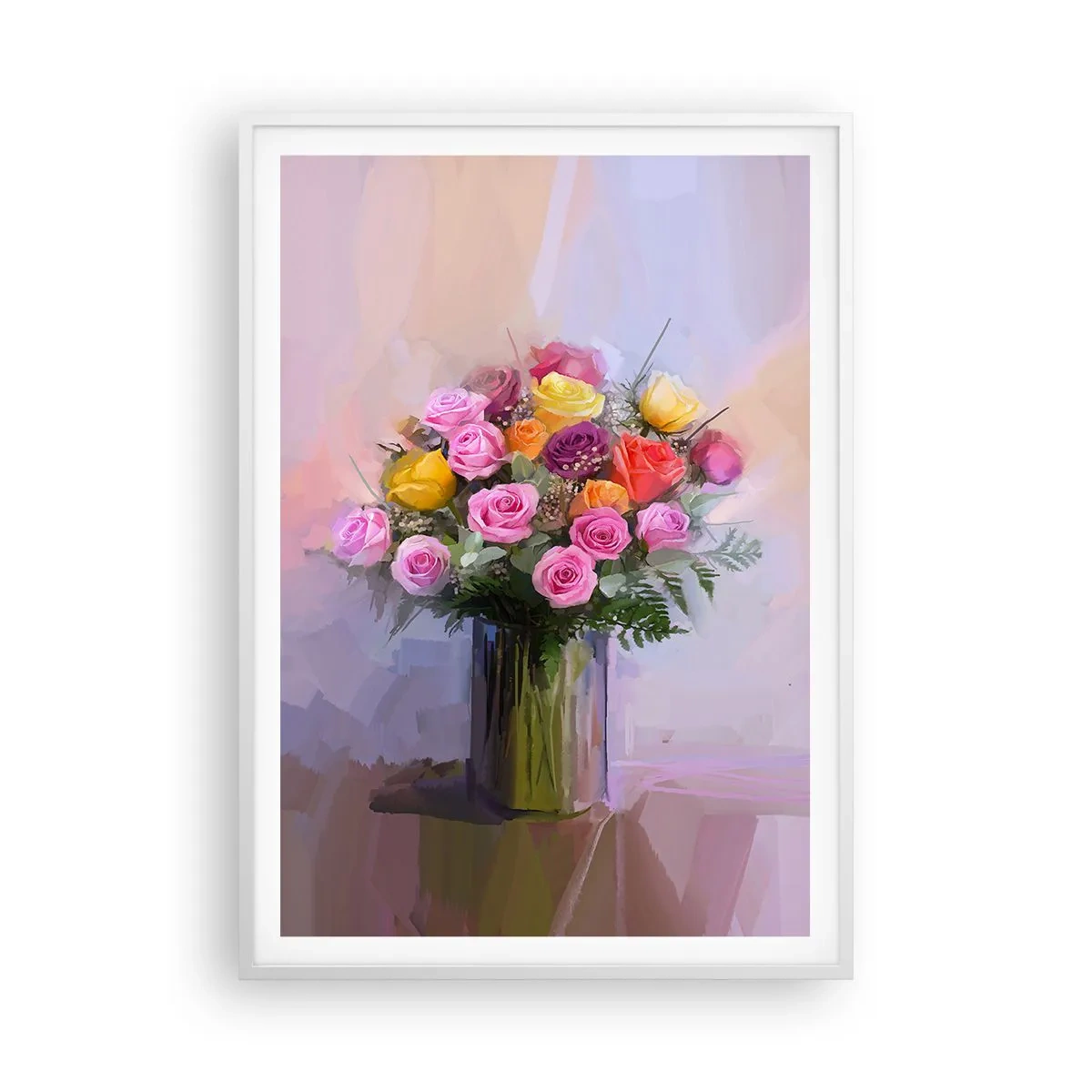 Plakát v bílém rámu - Zachycená krása - 70x100 cm