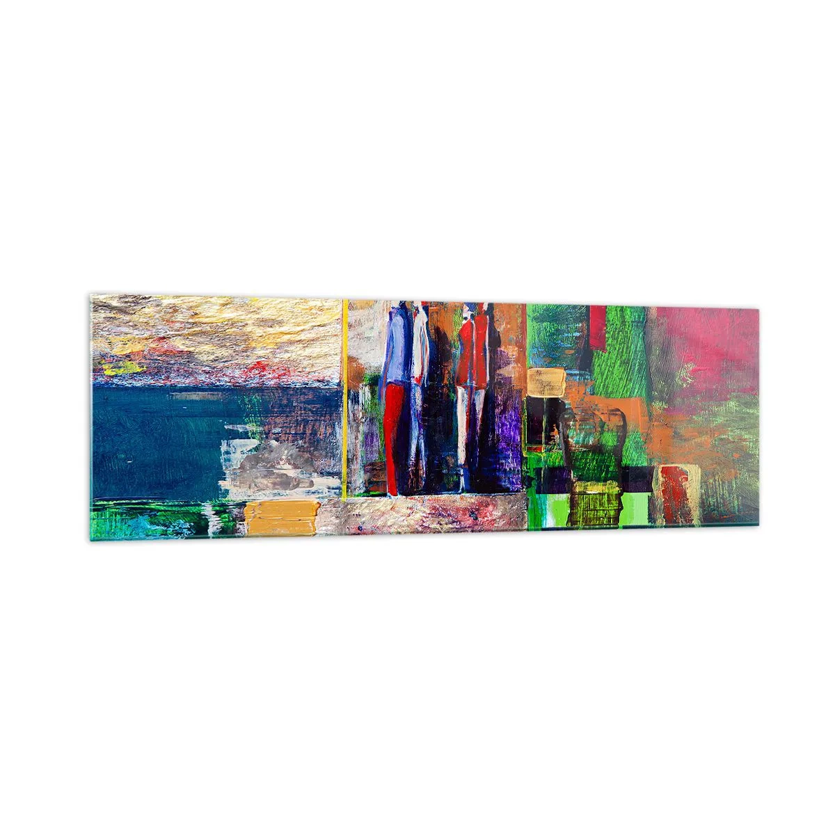 Obraz na skle - Vztahy a emoce - 160x50 cm