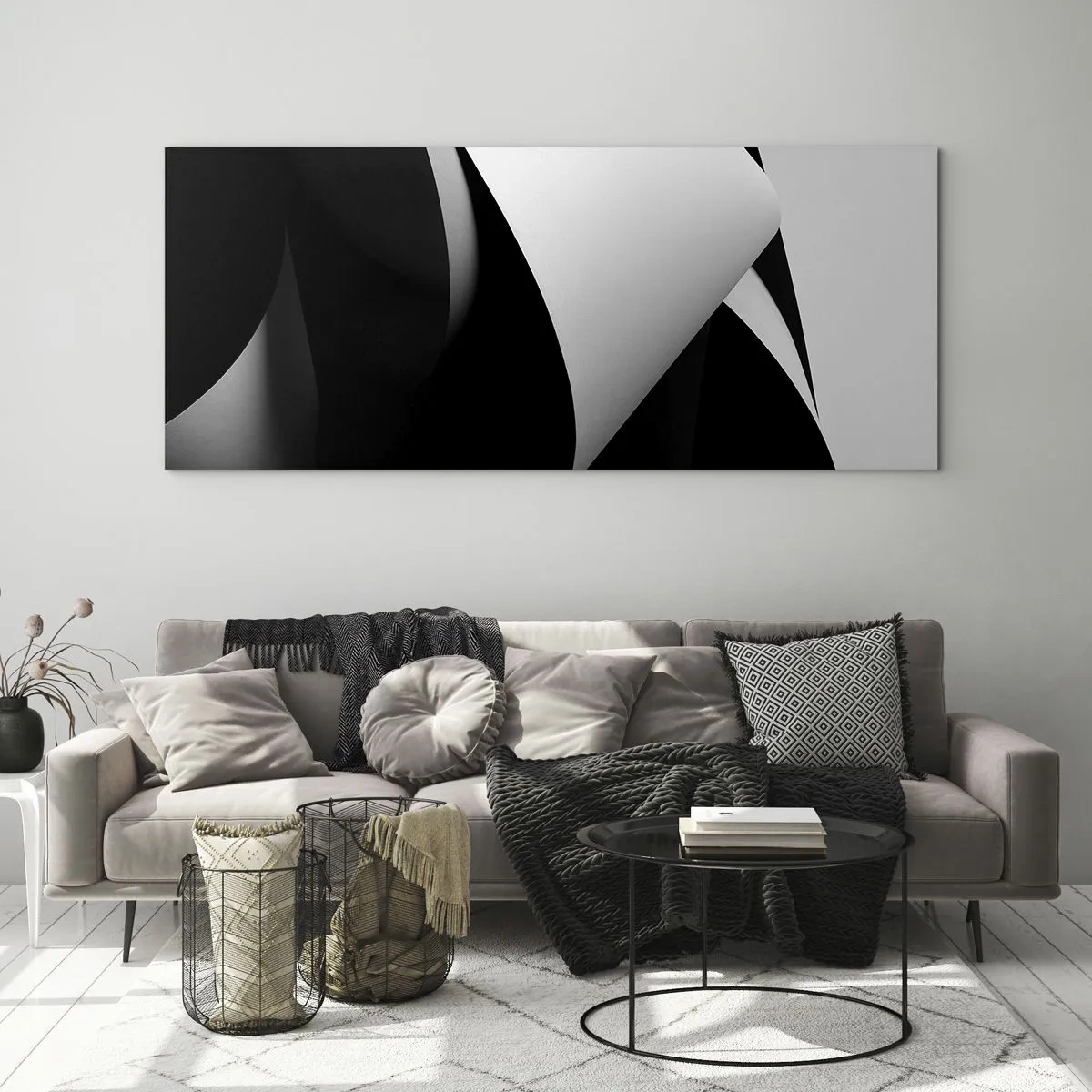 Obraz na skle - Světlo z hlubin stínu - 100x40 cm