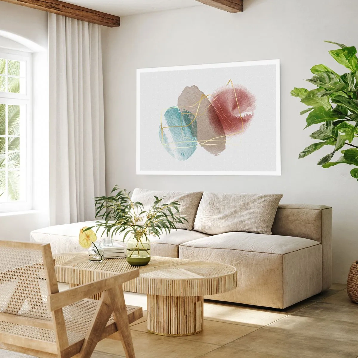 Plakát - Korálky prostoru - 50x40 cm