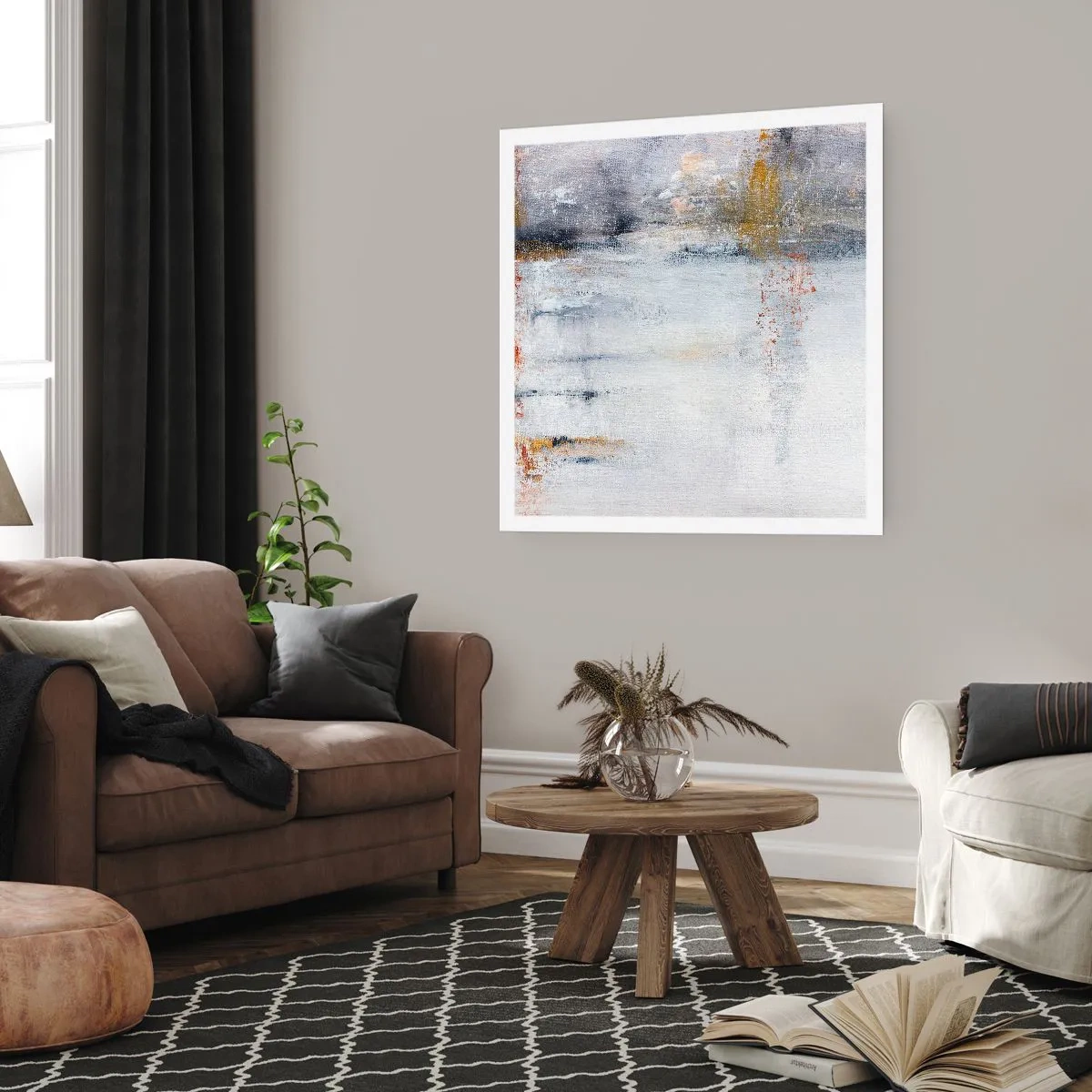 Plakát - Za závojem vzduchu - 60x60 cm