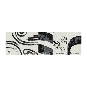 Vzor Fototapety Samolepicí Deluxe Sticker - Napůl zastavený - Minimalismus, Pomlčky, Boho - 100x30 cm