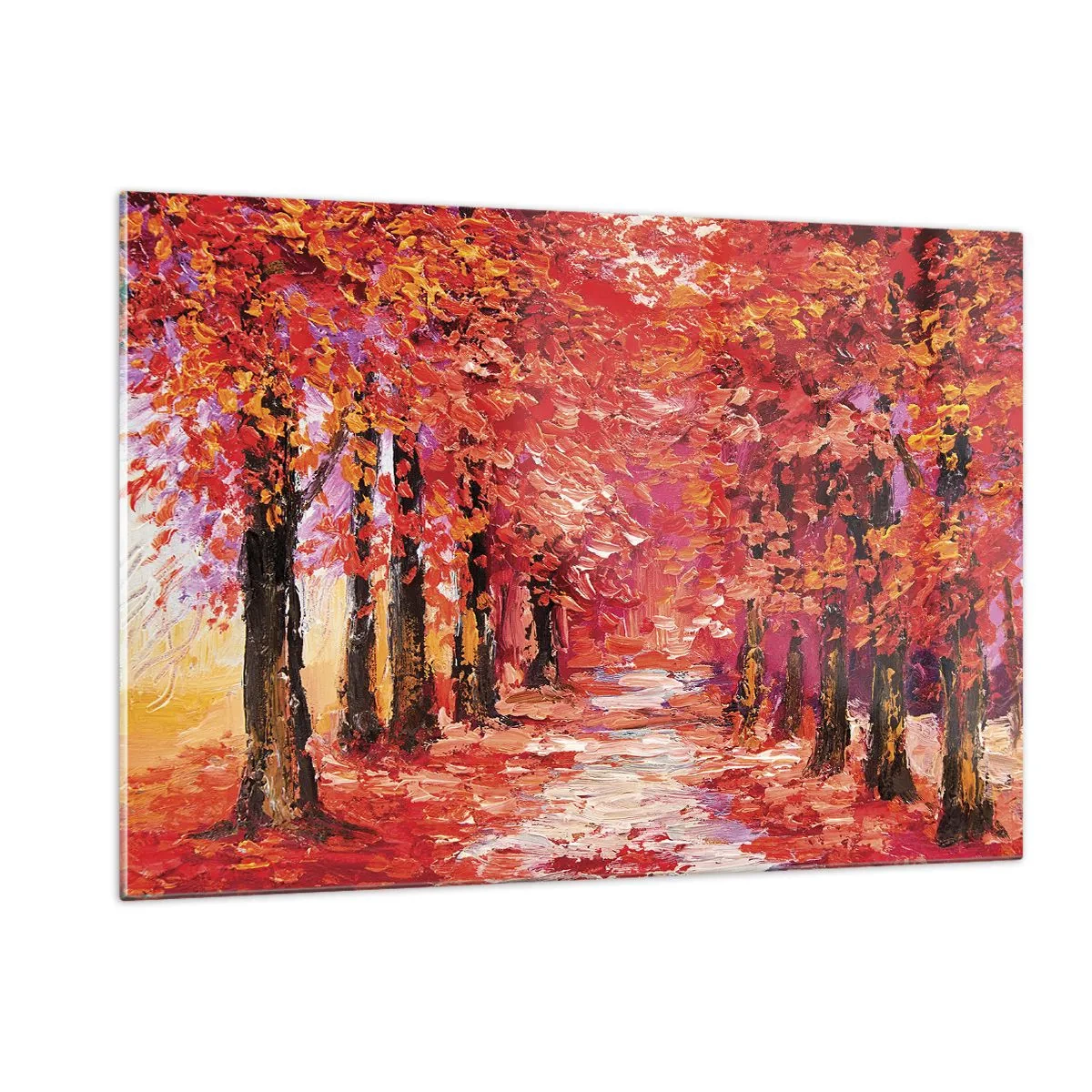 Obraz na skle - Podzimní imprese - 120x80 cm