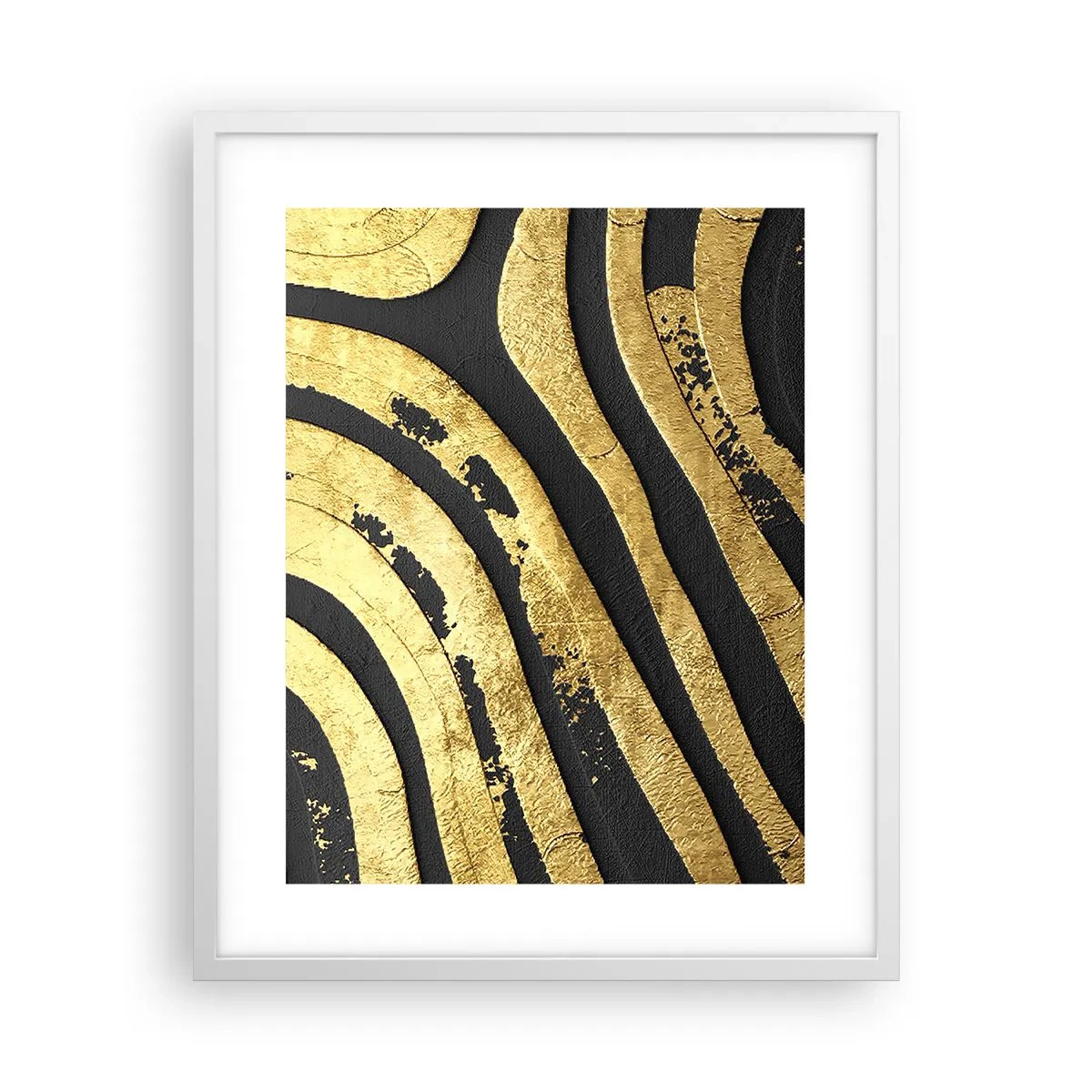 Plakát v bílém rámu - Vše plyne - 40x50 cm