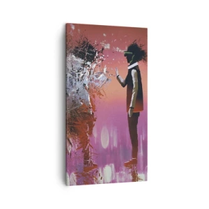 Obraz na plátně - Lze nahlédnut do sebe? - 45x80 cm