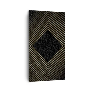 Obraz na plátně - Geometrie ve stylu glamour - 45x80 cm