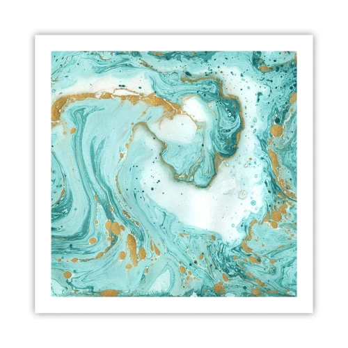 Plakát - Pod velkou vlnou z epochy Edo - 60x60 cm