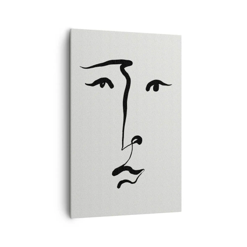 Obraz na plátně - Jednoduchý portrét - 80x120 cm