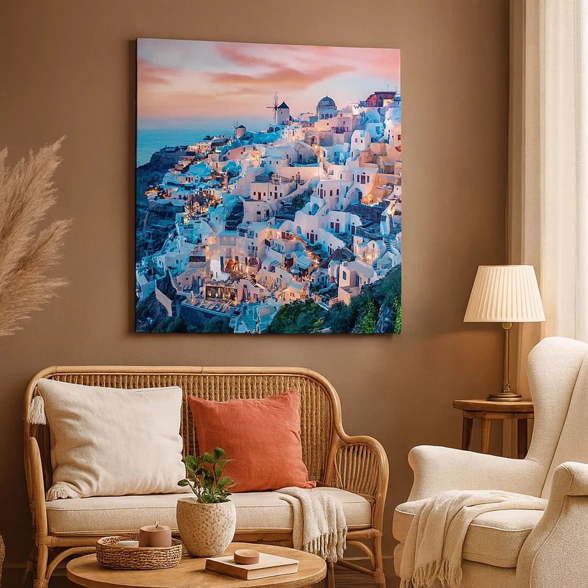 Obraz na plátně - Tvoje tlustá řecká dovolená - 30x30 cm