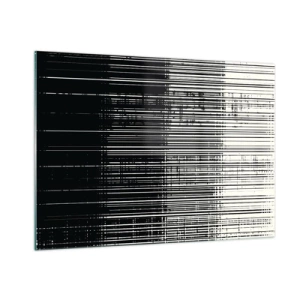 Obraz na skle - Vlny a vibrace - 100x70 cm